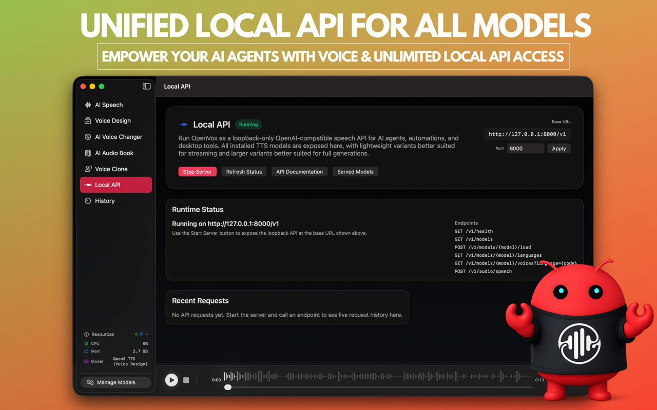OpenClaw with OpenVox local voice workflow on Mac